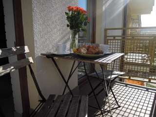 Апартаменты 4UApart-Apartment studio Mohito Свиноуйсьце Апартаменты с балконом-25